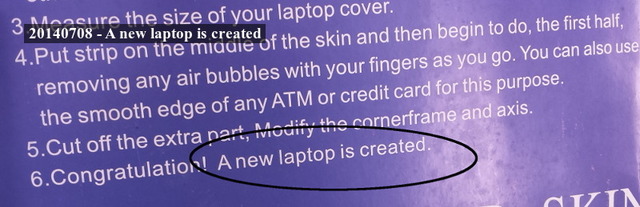A new laptop is created