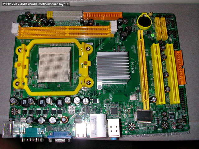 AMD nVidia motherboard layout