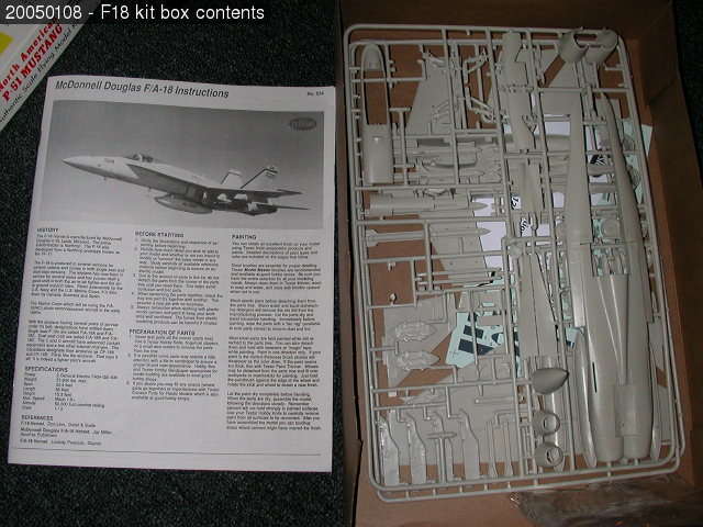 F18 kit contents