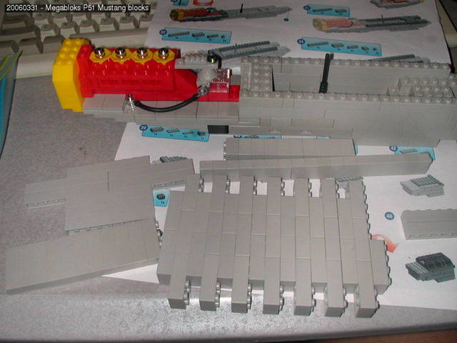 Megabloks P51 Mustang blocks