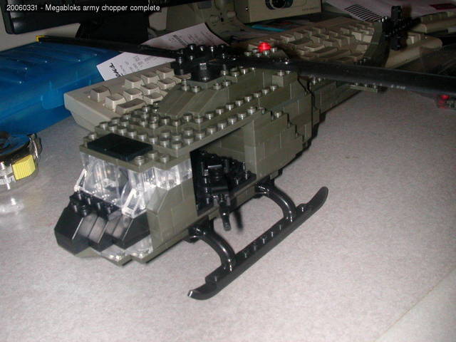 Megabloks army chopper complete