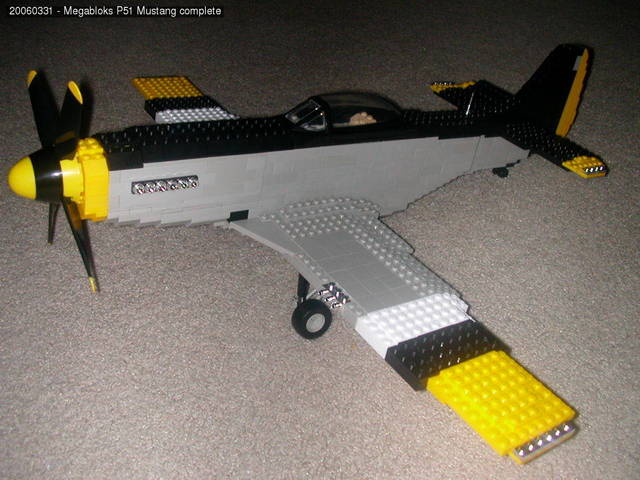 Megabloks P51 Mustang complete