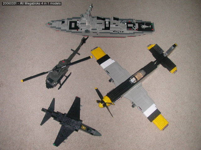 All Megabloks 4 in 1 models