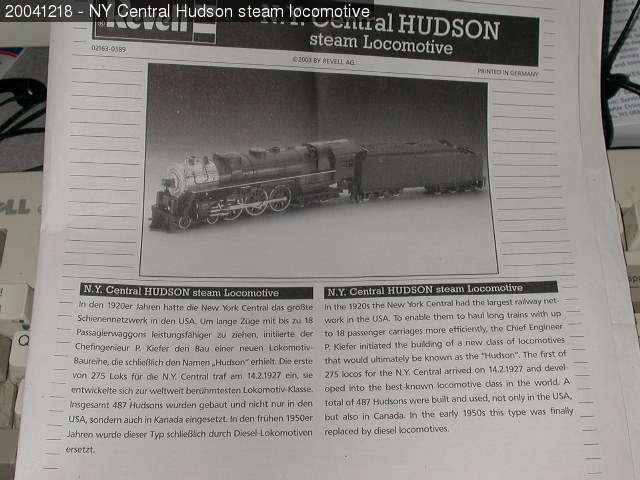 Hudson steam loco