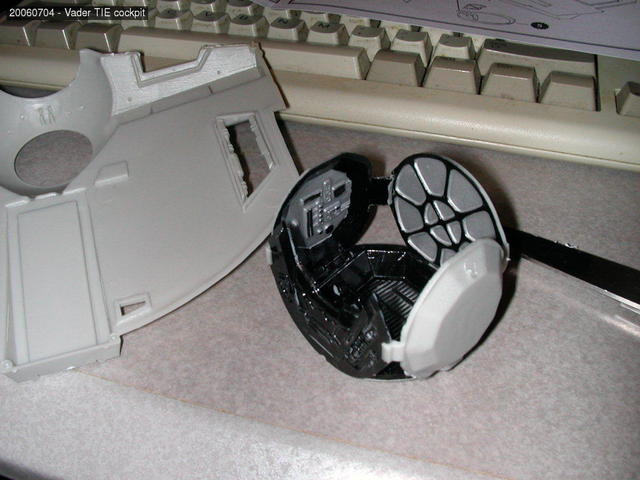 Cockpit of Vader's TIE