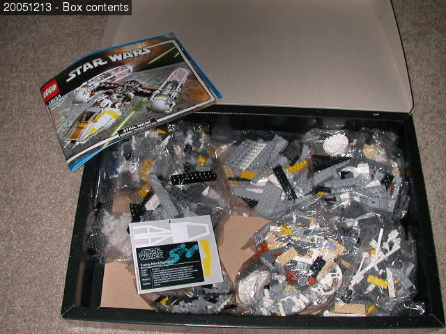 Y-Wing Box contents