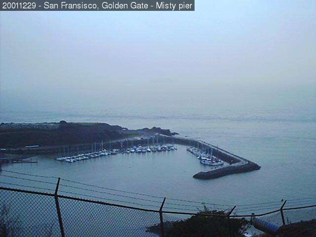 Misty pier